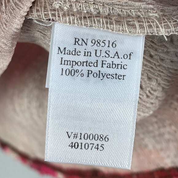 NEW COLDWATER CREEK Womens Plus 1X Crinkle Blossom Top Floral 3/4 Sleeve Shirt - Picture 5 of 10